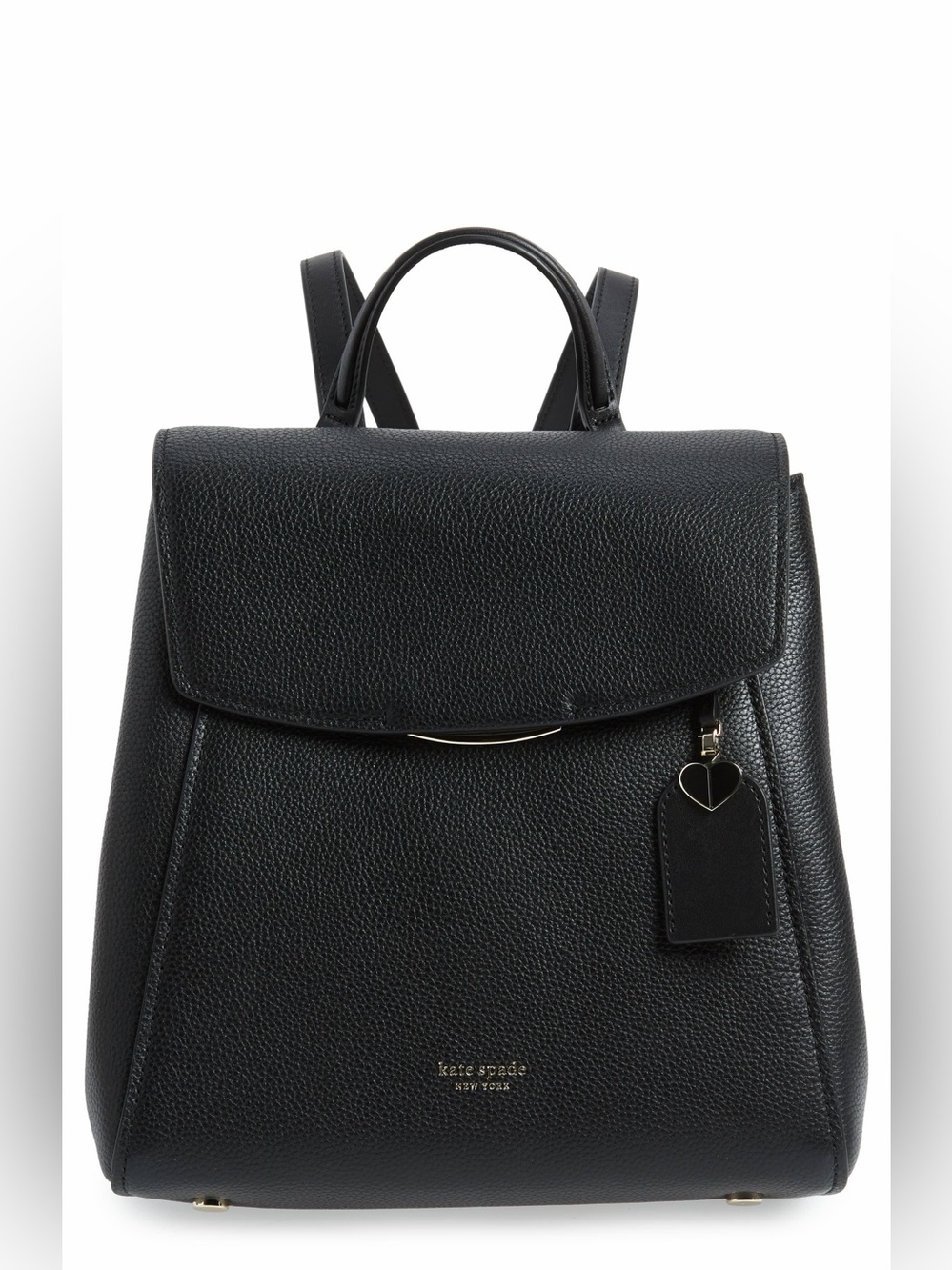 kate spade Black Pebbled Leather Backpack